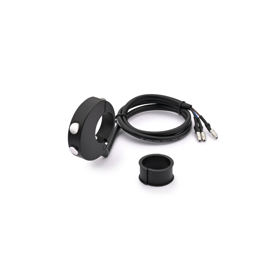 Commodo DAYTONA CNC 2 boutons pour compteur Velona - noir