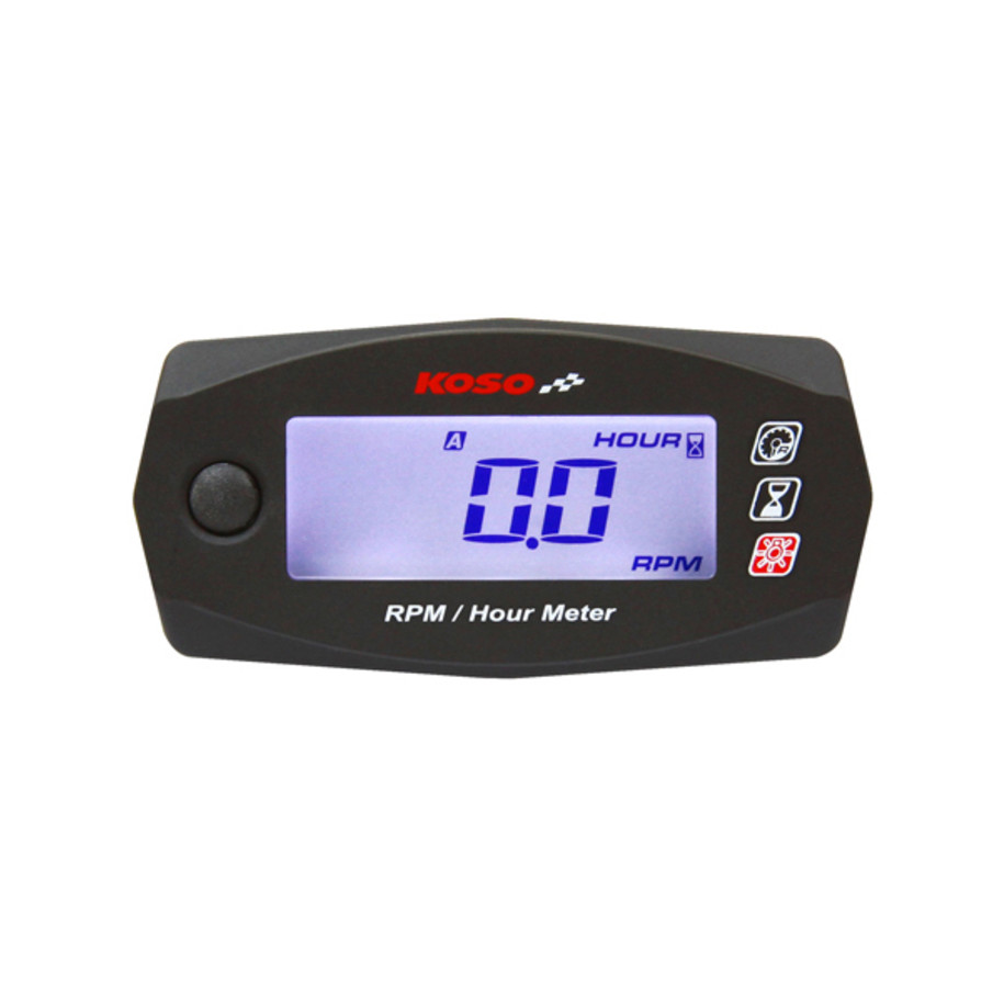 Compteur d'heure + compte tour KOSO Mini Style universel