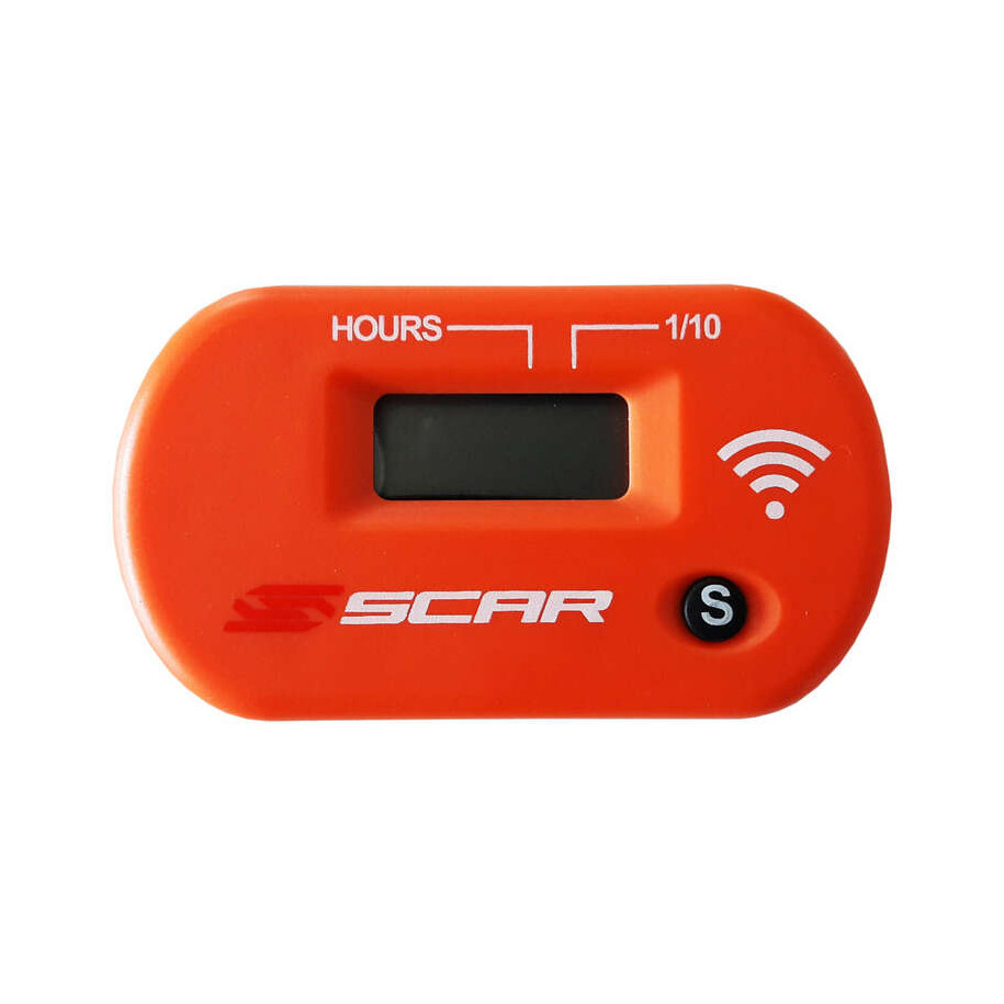 Compteur d'heures SCAR Sans-fil avec Velcro orange