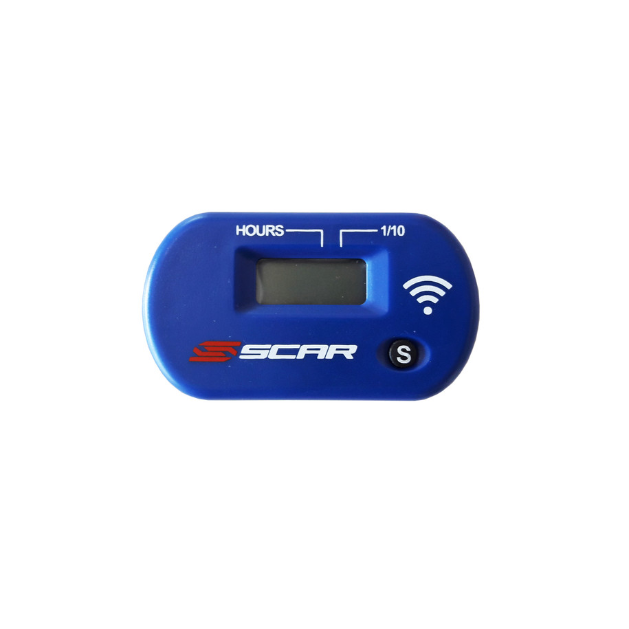 Compteur d'heures SCAR Sans-fil avec Velcro bleu
