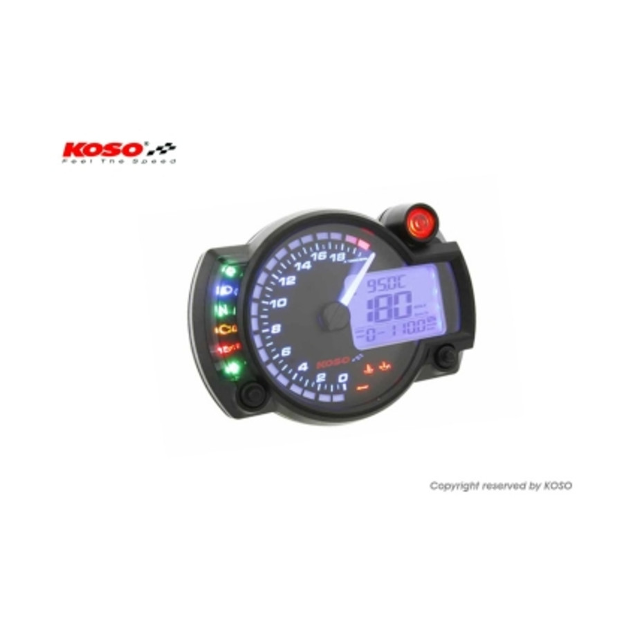 Compteur digital multifonction KOSO RX2N+ GP Style universel (20 000 T/Min)