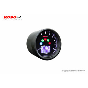 Compteur multifonctions KOSO Neo Retro 64mm TNT noir