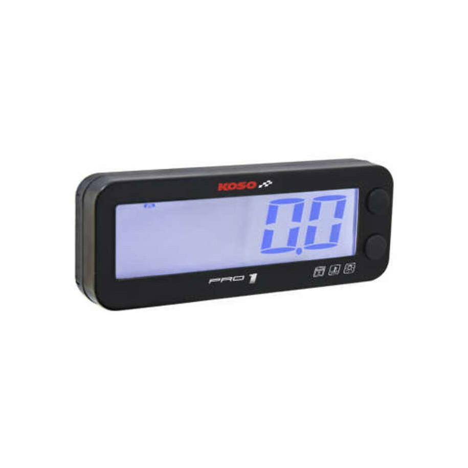 Compte-tours KOSO Pro-1 LCD multifonctions noir