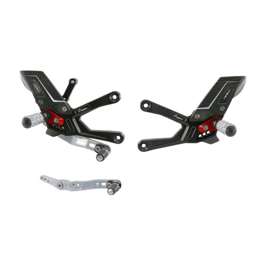 Commandes reculées réglables LIGHTECH Racing - sélection standard/inversée