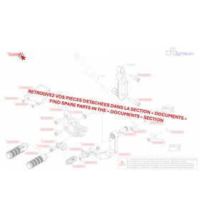 Commandes reculées réglables LIGHTECH fixes - sélection standard/inversée