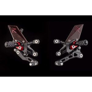 Commandes reculées réglables LIGHTECH Racing - sélection standard/inversée