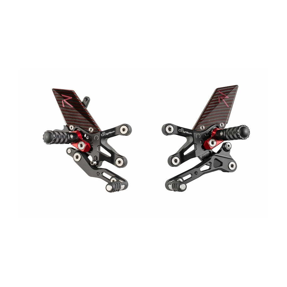 Commandes reculées réglables LIGHTECH Racing - sélection standard/inversée
