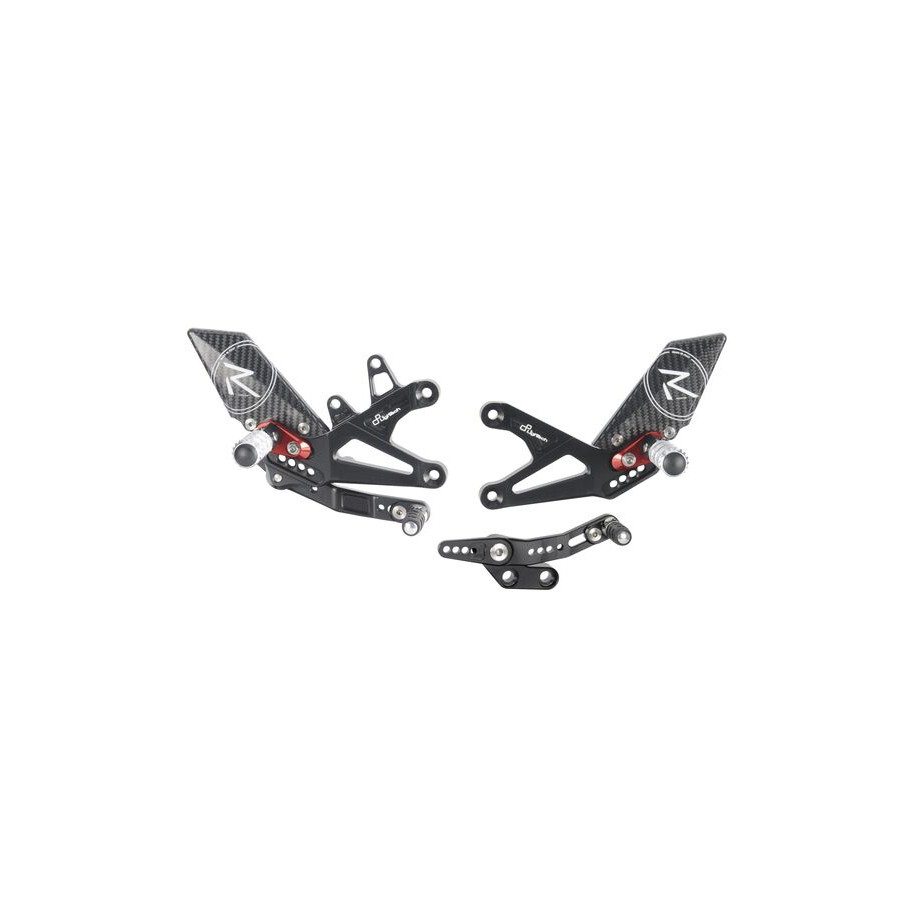 Commandes reculées réglables LIGHTECH Racing - sélection standard/inversée