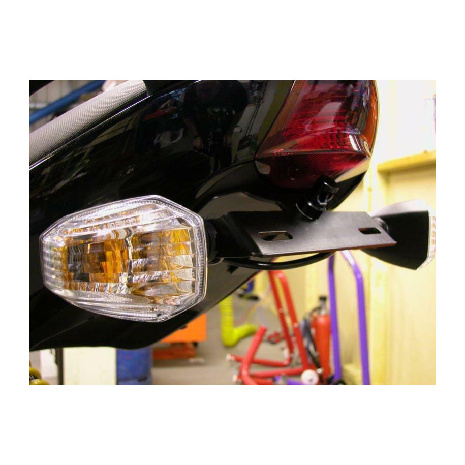 Support de plaque R&G RACING noir Kawasaki ER-6 F/N