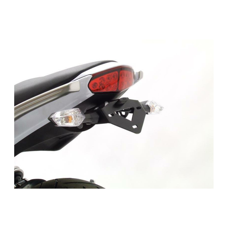 Support de plaque R&G RACING noir Kawasaki ER-6 F/N