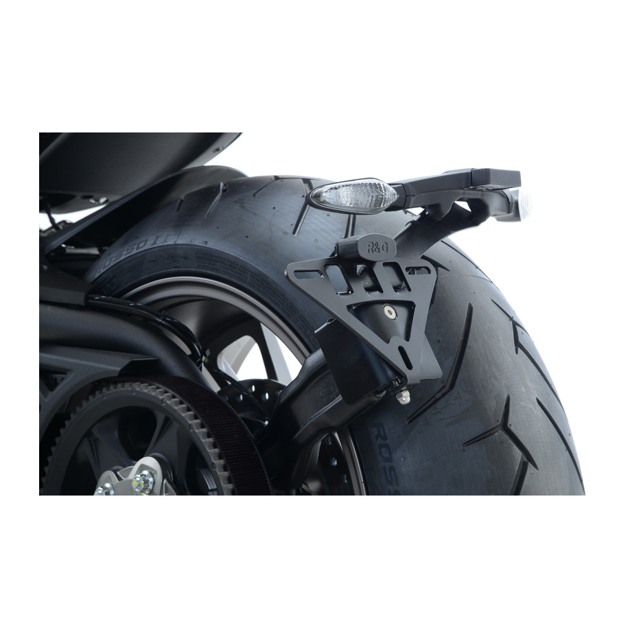Support de plaque R&G RACING noir Ducati X Diavel