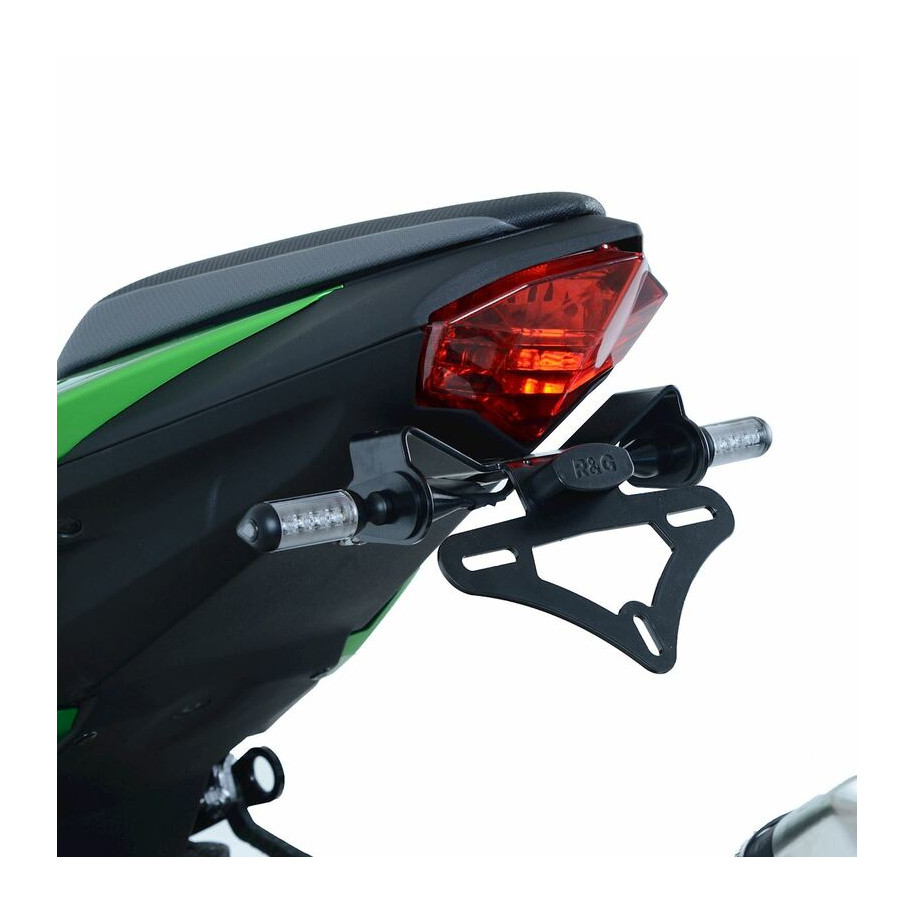 Support de plaque R&G RACING noir Kawasaki Z125