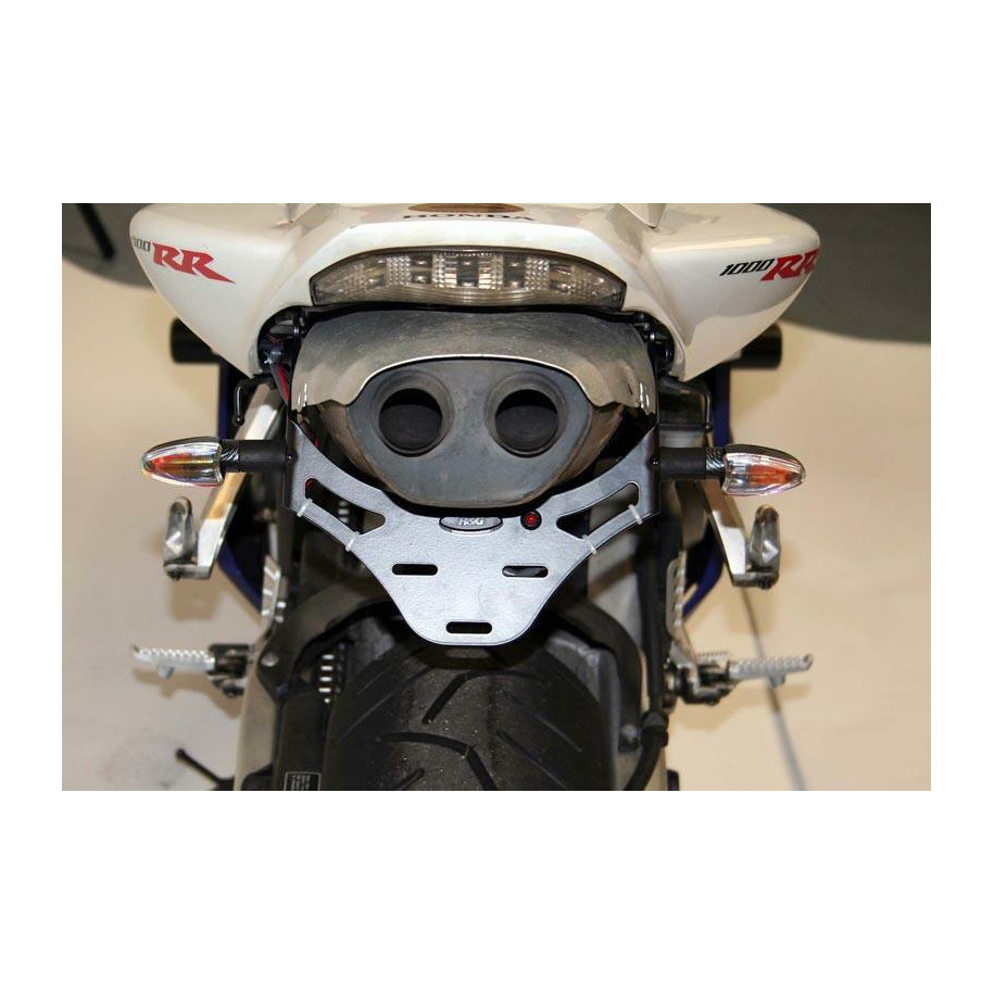 Support de plaque R&G RACING noir Honda CBR600RR/1000RR Fireblade