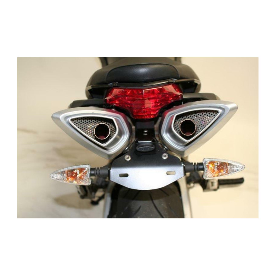 Support de plaque R&G RACING noir Aprilia Shiver 750