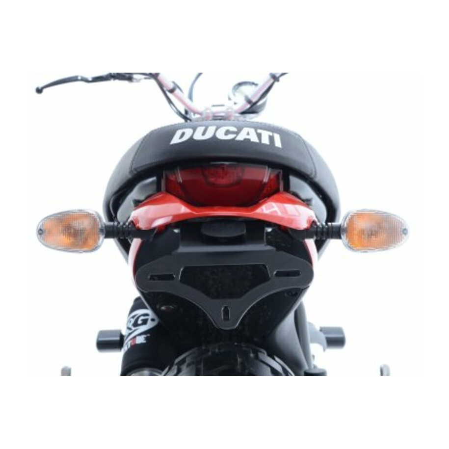Support de plaque noir R&G RACING Ducati Scrambler Icon