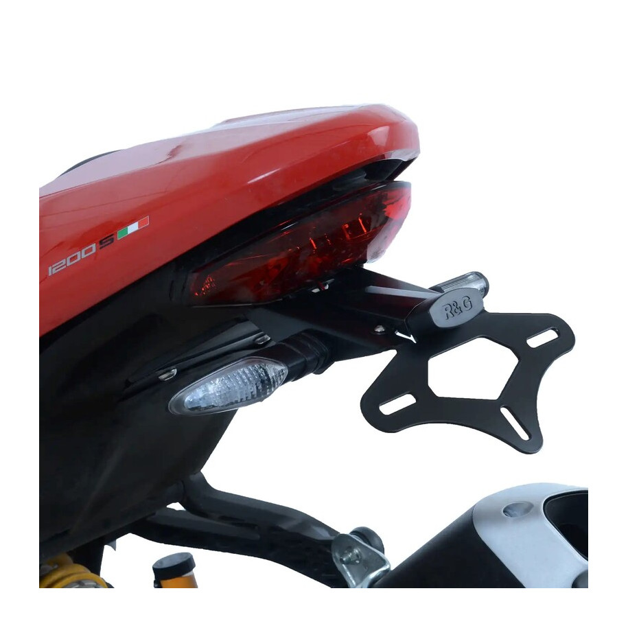 Support de plaque R&G RACING noir Ducati Monster 1200R