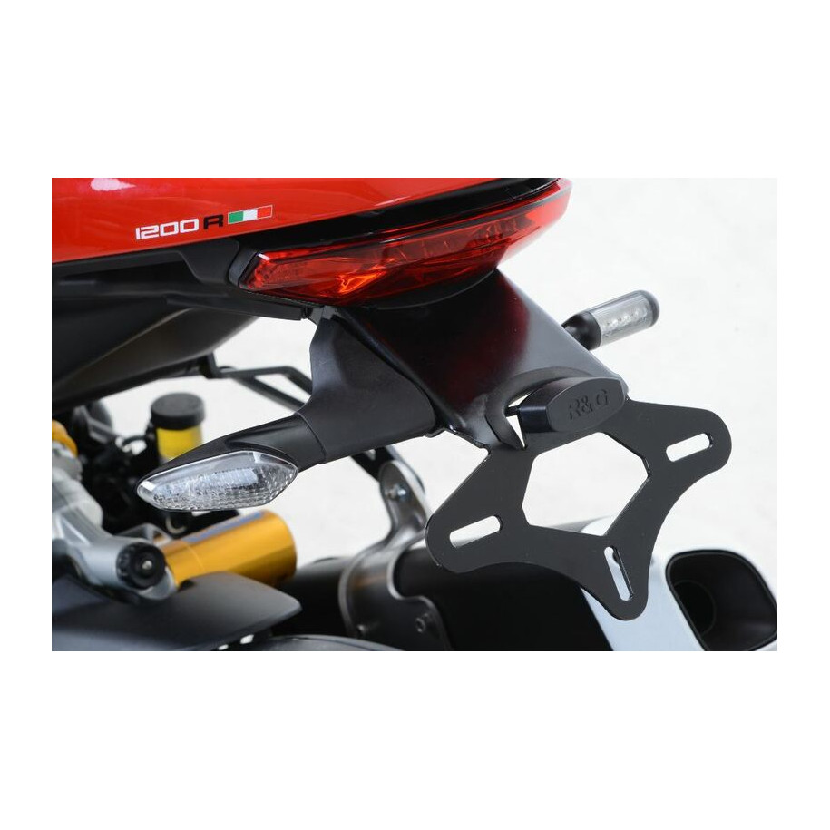 Support de plaque R&G RACING noir Ducati Monster 1200R
