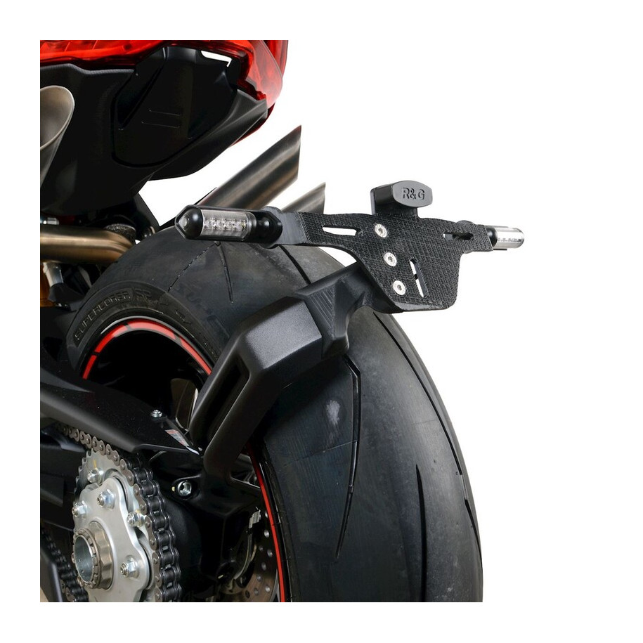 Support de plaque R&G RACING noir - MV Agusta