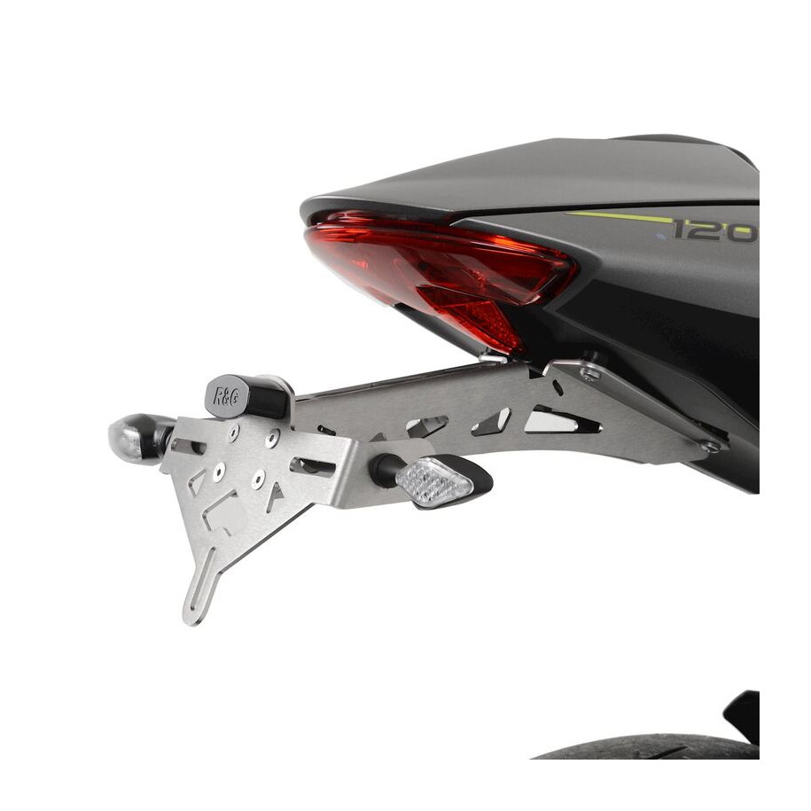 Support de plaque R&G RACING - argent Triumph Speed Triple 1200 RS