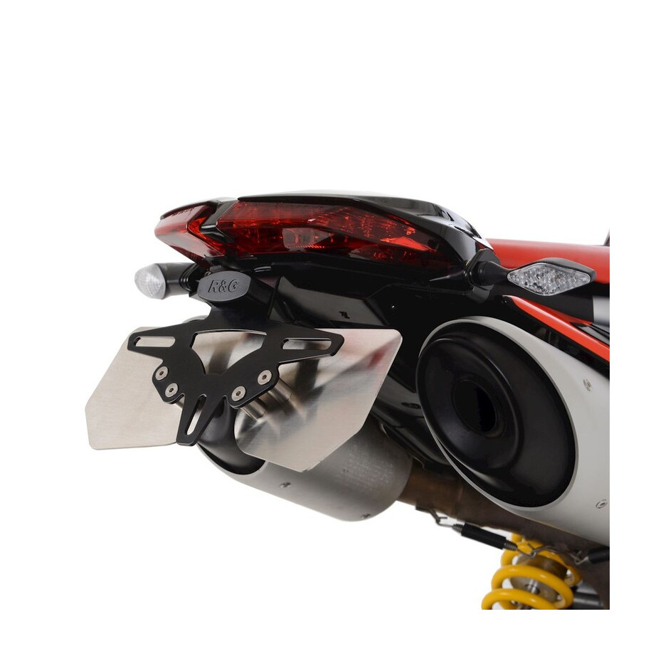 Support de plaque R&G RACING - noir Ducati Hypermotard 950 (SP/RVE)