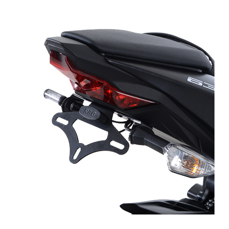 Support de plaque R&G RACING noir Kawasaki ZX636