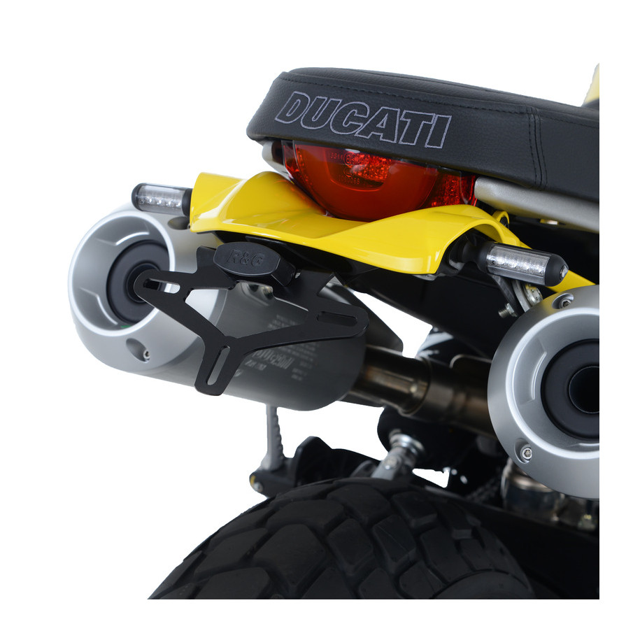 Support de plaque R&G RACING noir Ducati Scrambler 1100