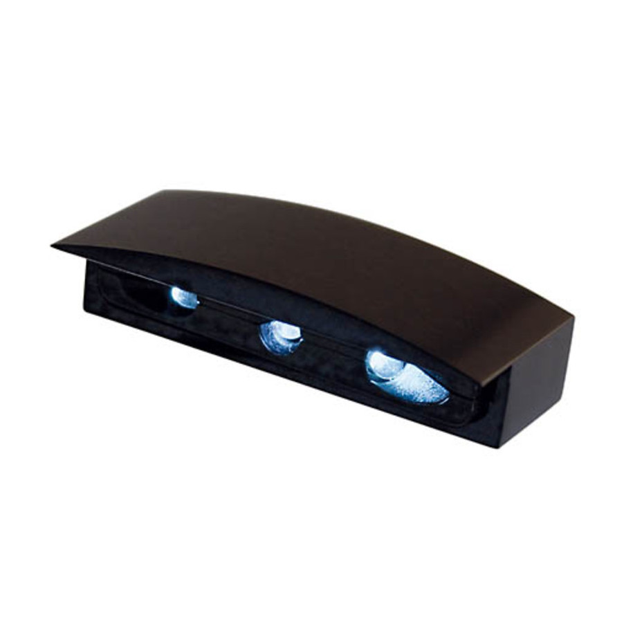 Éclairage de plaque LED HIGHSIDER smart Micro avec boîtier aluminium - noir - à l'unité