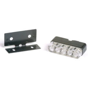 Éclairage de plaque LED HIGHSIDER smart Mini - noir - à l'unité