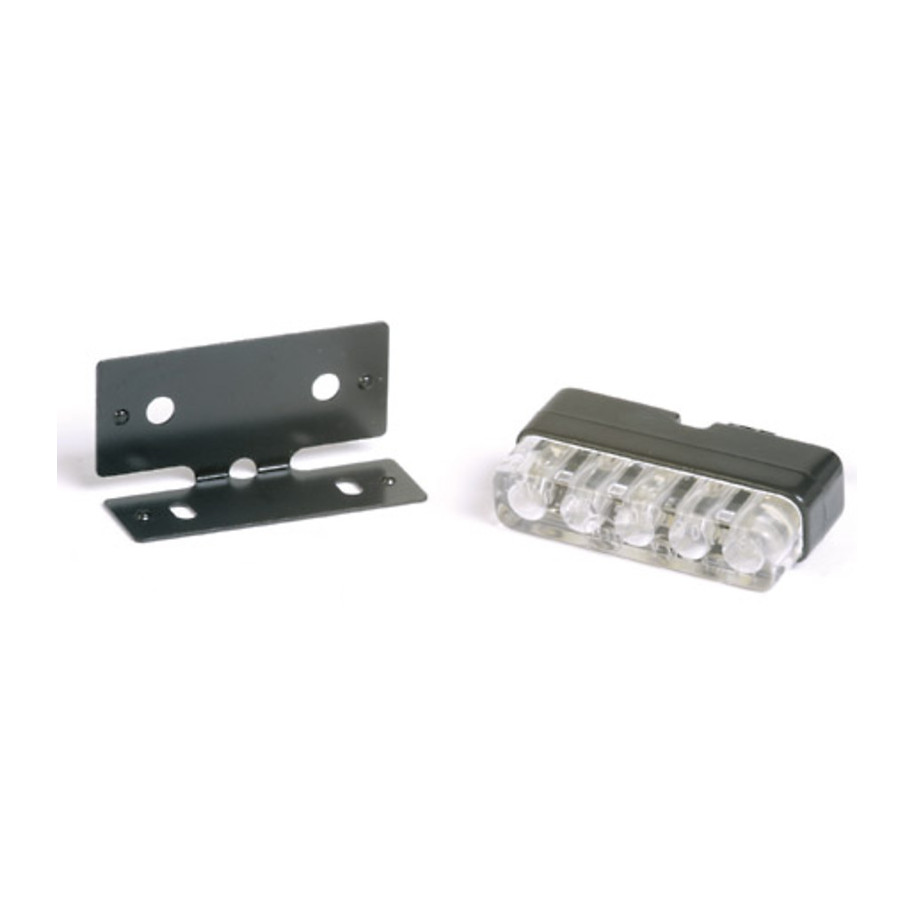 Éclairage de plaque LED HIGHSIDER smart Mini - noir - à l'unité