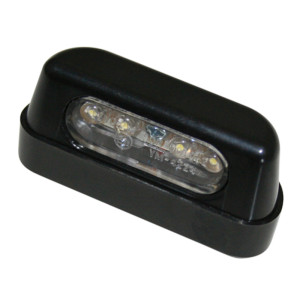 Éclairage de plaque LED HIGHSIDER smart plastique ABS - noir - à l'unité