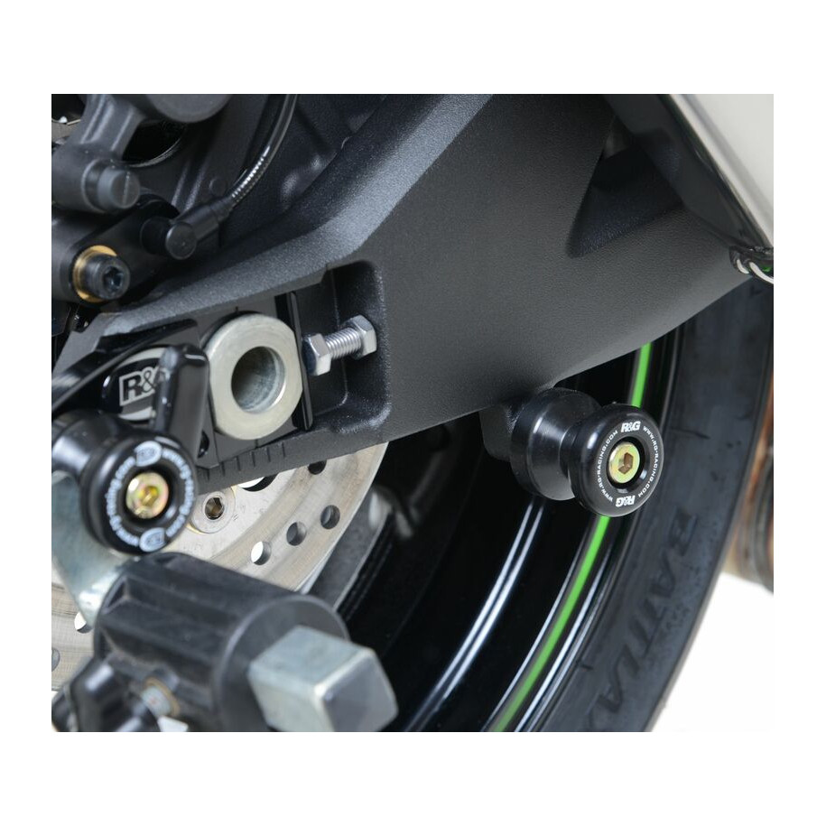 Pions de bras oscillant R&G RACING noir Kawasaki ZX-10R