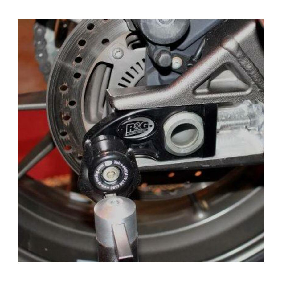 Pions de bras oscillant R&G RACING avec platine noir BMW S1000R/RR