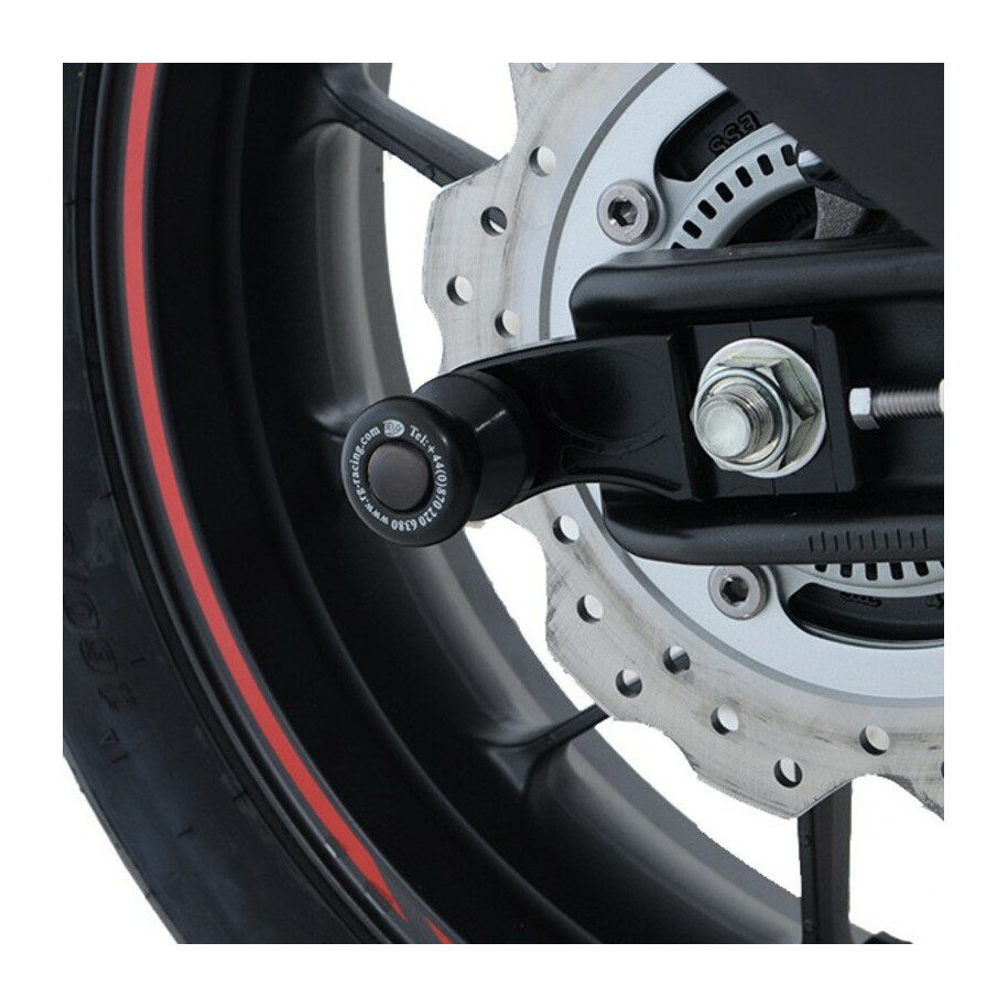 Pions de bras oscillant avec platine R&G RACING noir Honda CB500F/CBR500R