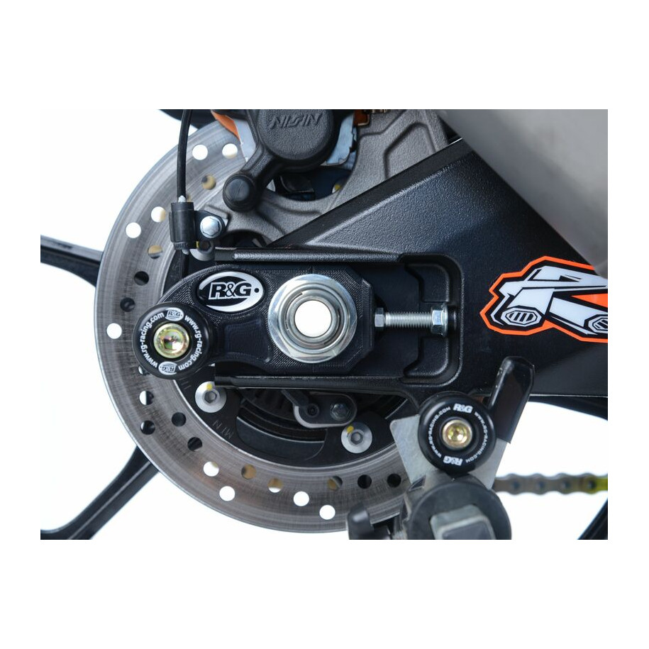 Pions de bras oscillant avec platine R&G RACING noir Suzuki GSX-R1000