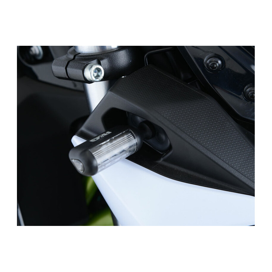 Adaptateur micro clignotant R&G RACING noir Kawasaki
