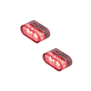 Feu arrière/clignotant LED HIGHSIDER pro Little Star-MX Pro Module 3en1 homologué - verre fumé - la paire
