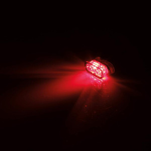 Feu arrière/clignotant LED HIGHSIDER pro Little Star-MX Pro Module 3en1 homologué - verre fumé - la paire
