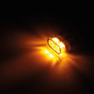 Feu arrière/clignotant LED HIGHSIDER pro Little Star-MX Pro Module 3en1 homologué - verre fumé - la paire