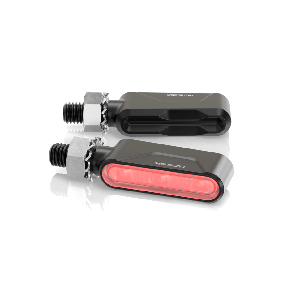 Feu arrière/clignotant LED HIGHSIDER pro Esagano-RS 3en1 homologué - la paire