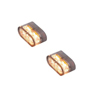 Clignotant/feu de position LED HIGHSIDER pro Little Star-MX Pro Module 2en1 homologué - verre fumé - la paire