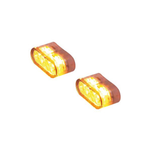 Clignotant LED HIGHSIDER pro Little Star-MX Pro Module homologué - verre fumé - la paire