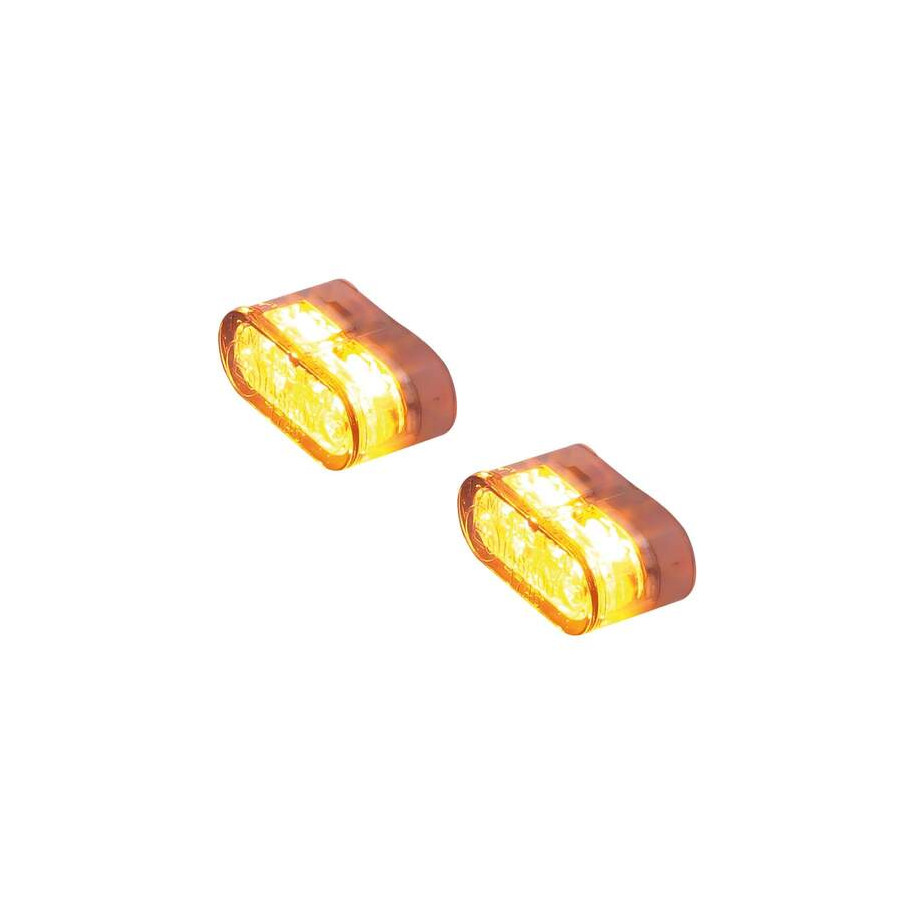 Clignotant LED HIGHSIDER pro Little Star-MX Pro Module homologué - verre fumé - la paire