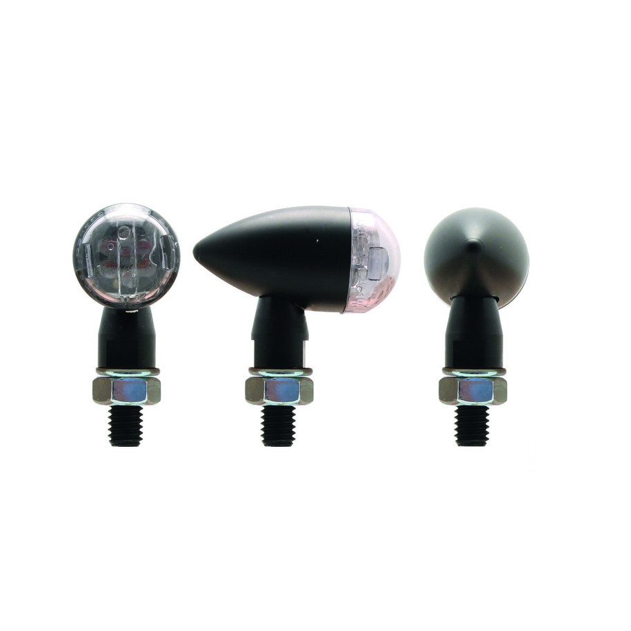 Clignotants V PARTS Shell XS LED noir universel