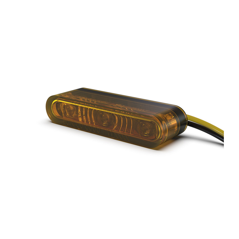 Clignotants LED HIGHSIDER pro - Star-MX1 PRO - noir/orange - homologué E - la paire