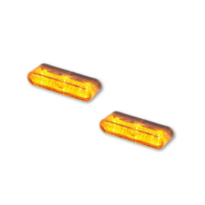 Clignotants LED HIGHSIDER pro - Star-MX1 PRO - noir/orange - homologué E - la paire