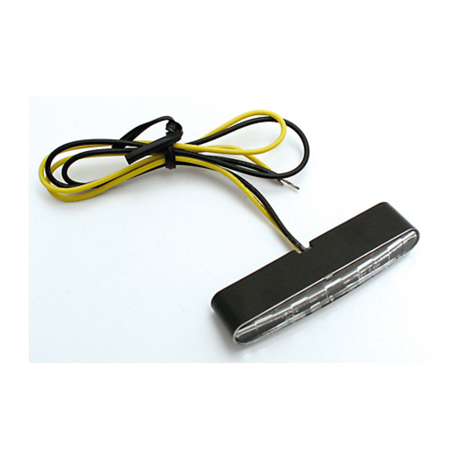 Clignotant intégré LED HIGHSIDER pro - Stripe - noir/translucide - homologué E - la paire
