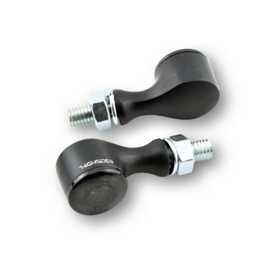 Clignotants LED HIGHSIDER pro - Apollo Classic - noir/fumé - homologué E - la paire