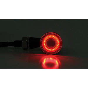 Feux arrière/clignotants LED HIGHSIDER pro - Apollo Classic - noir/fumé - 3en1 - homologué E - la paire