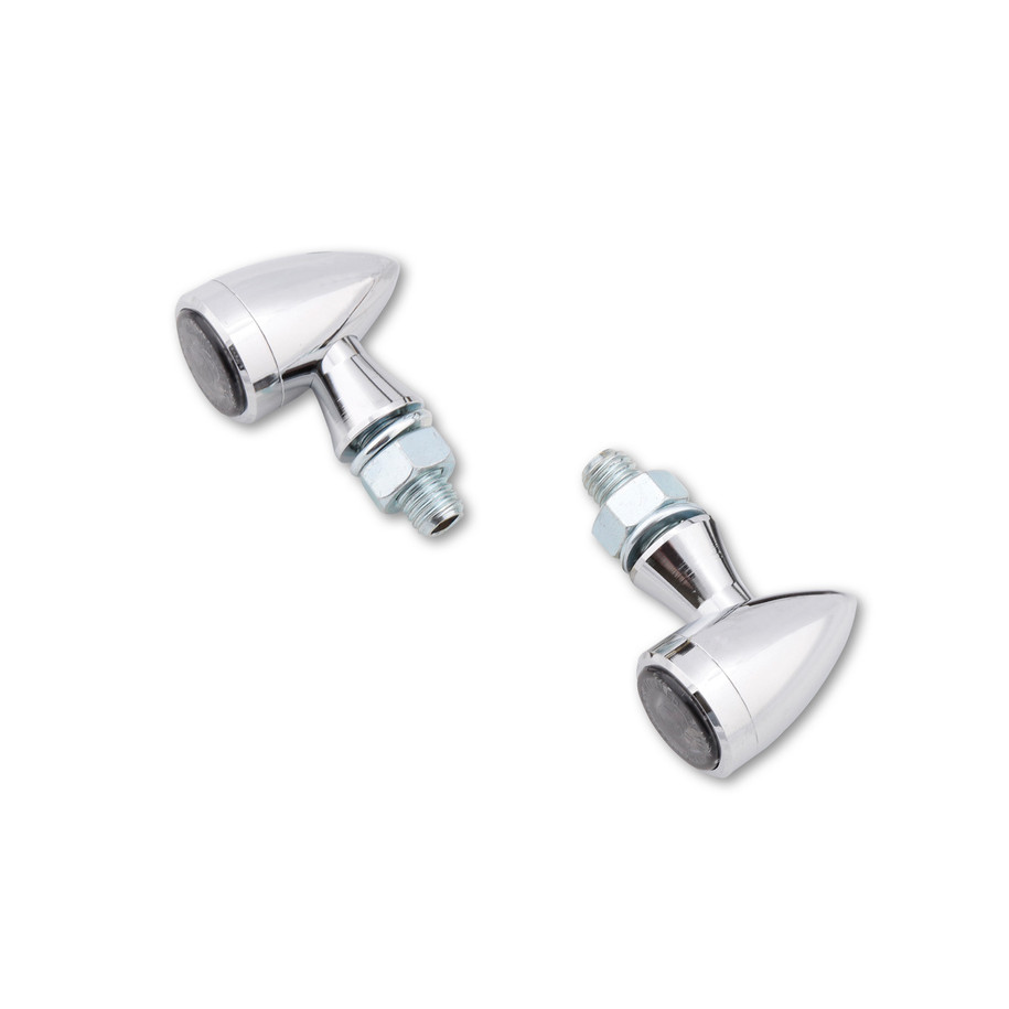Feu arrière/clignotant LED HIGHSIDER smart Sixteen Bullet 3en1 homologué - verre fumé - la paire
