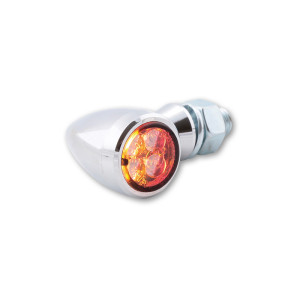 Feu arrière/clignotant LED HIGHSIDER smart Sixteen Bullet 3en1 homologué - verre fumé - la paire